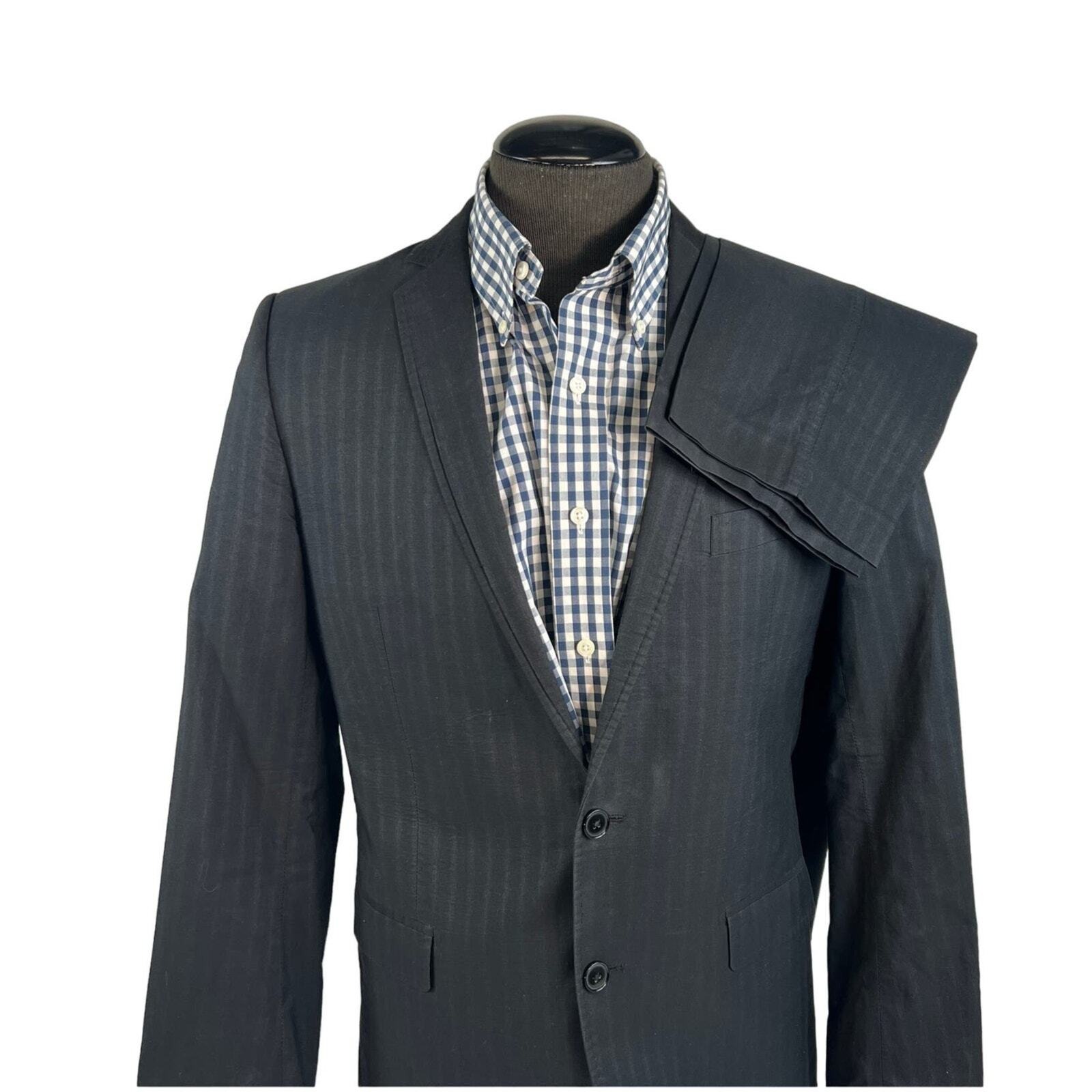 Dolce & Gabbana Martini Cotton Silk Jacquard Black Gray Suit Made Italy 40